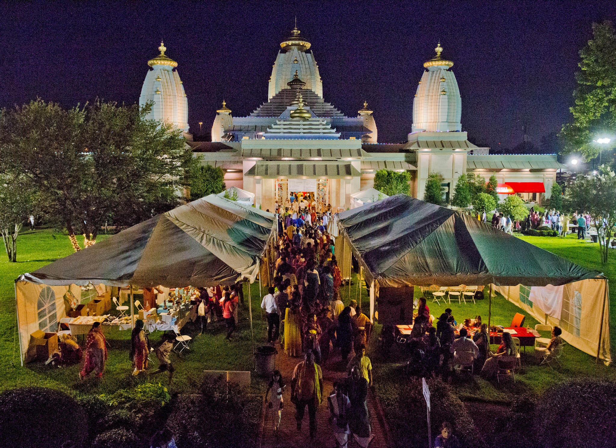Temple - outside nighttime